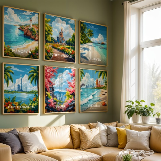 Seoul Travel Print - Vintage Travel Art Poster 8