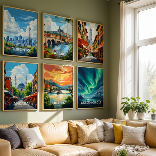 Budapest Travel Print - Vintage Travel Art Poster 8